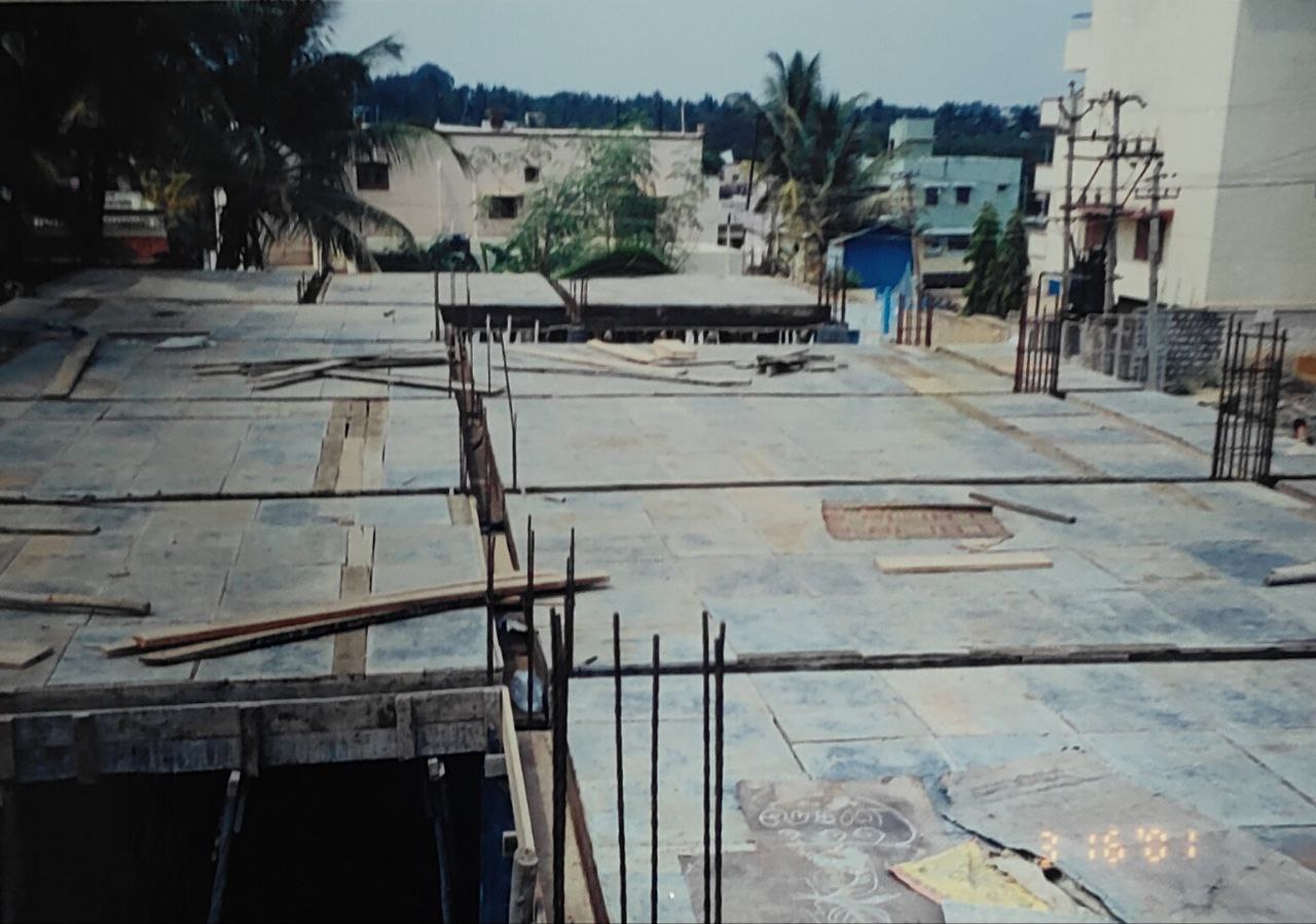 Rooftop slab — construction in progress