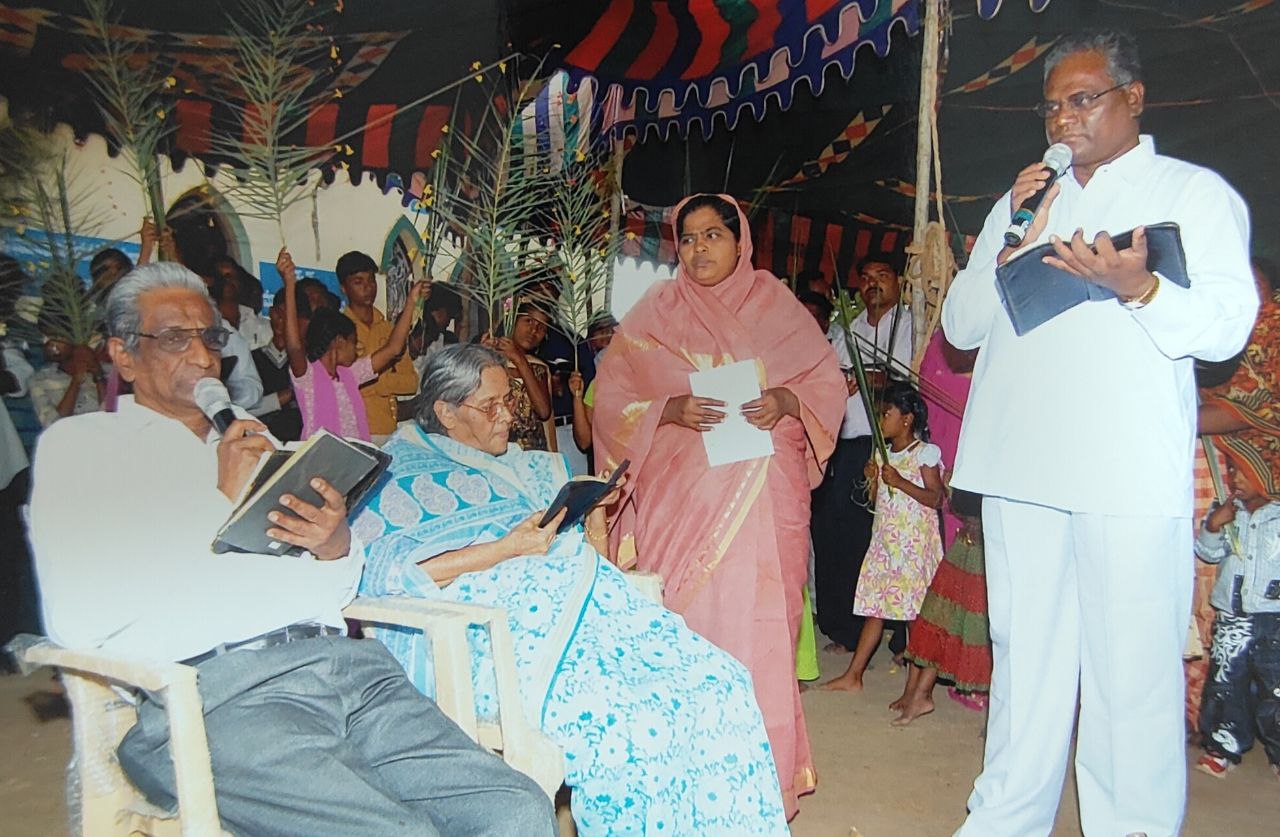 Palm Sunday gathering