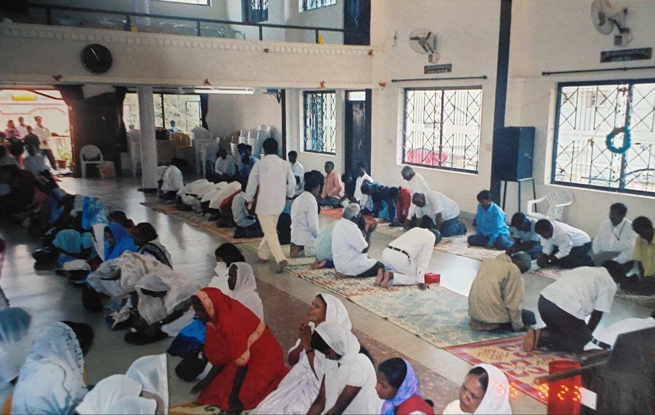 Kneeling in prayer together